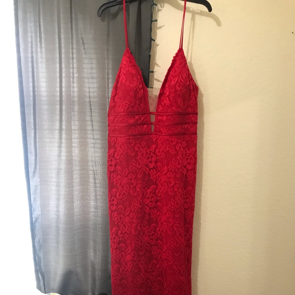 RED LACE PROM DRESS ❤️ - Picture 2 of 8